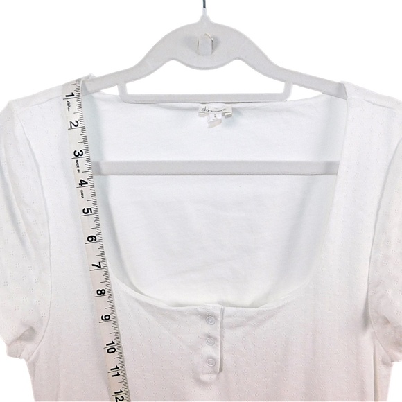 Skin Organic White Cotton Nightdress – Size 2 (Made in Peru) - Picture 8 of 11